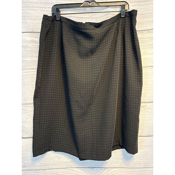 Vintage Black with Green Polka Dot Skirt - Picture 1 of 3